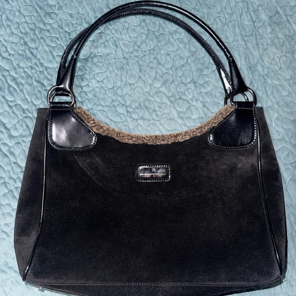 Stuart Weitzman Black and Tan Hobo Bag - Picture 2 of 12